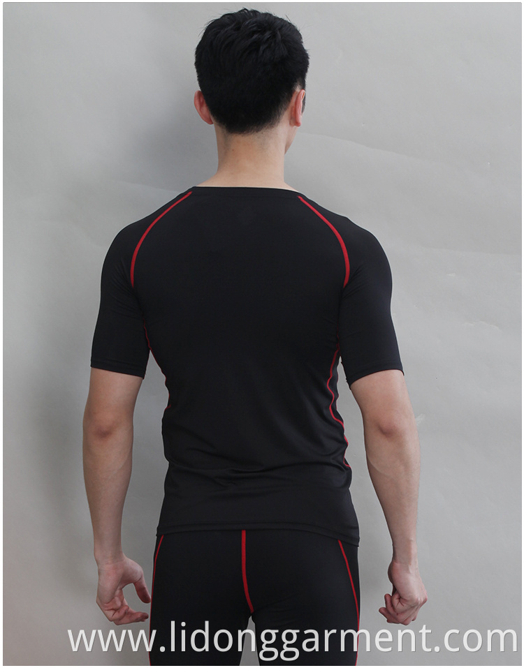 LiDong comfort short sleeve quick dry cheap yoga clothes wholesale fitness clothing sport